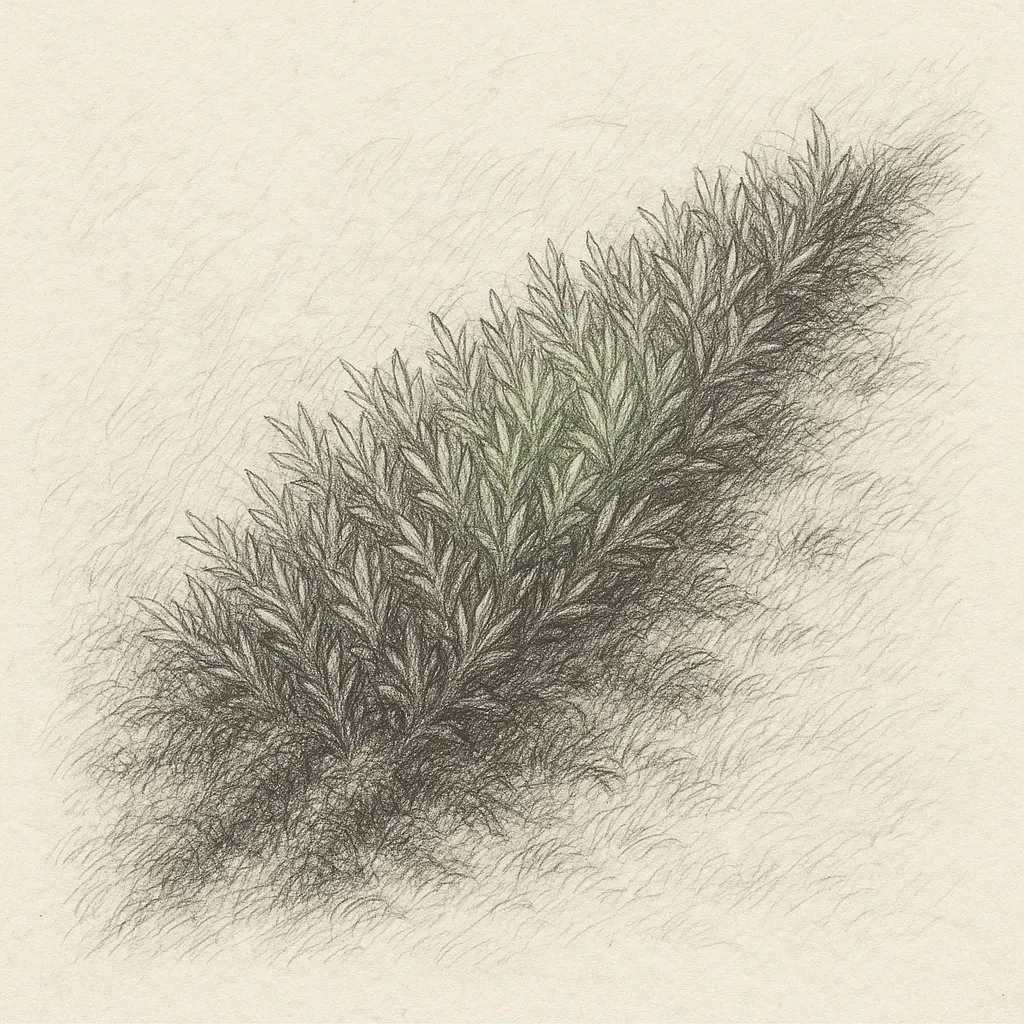 이끼 일러스트 2