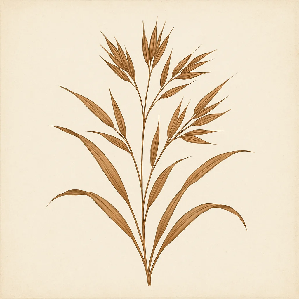 낙엽, 마른 풀 일러스트 2