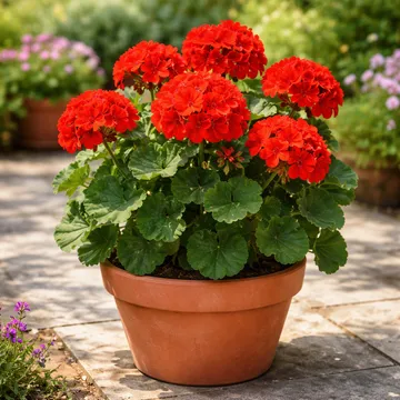 Red zonal geranium