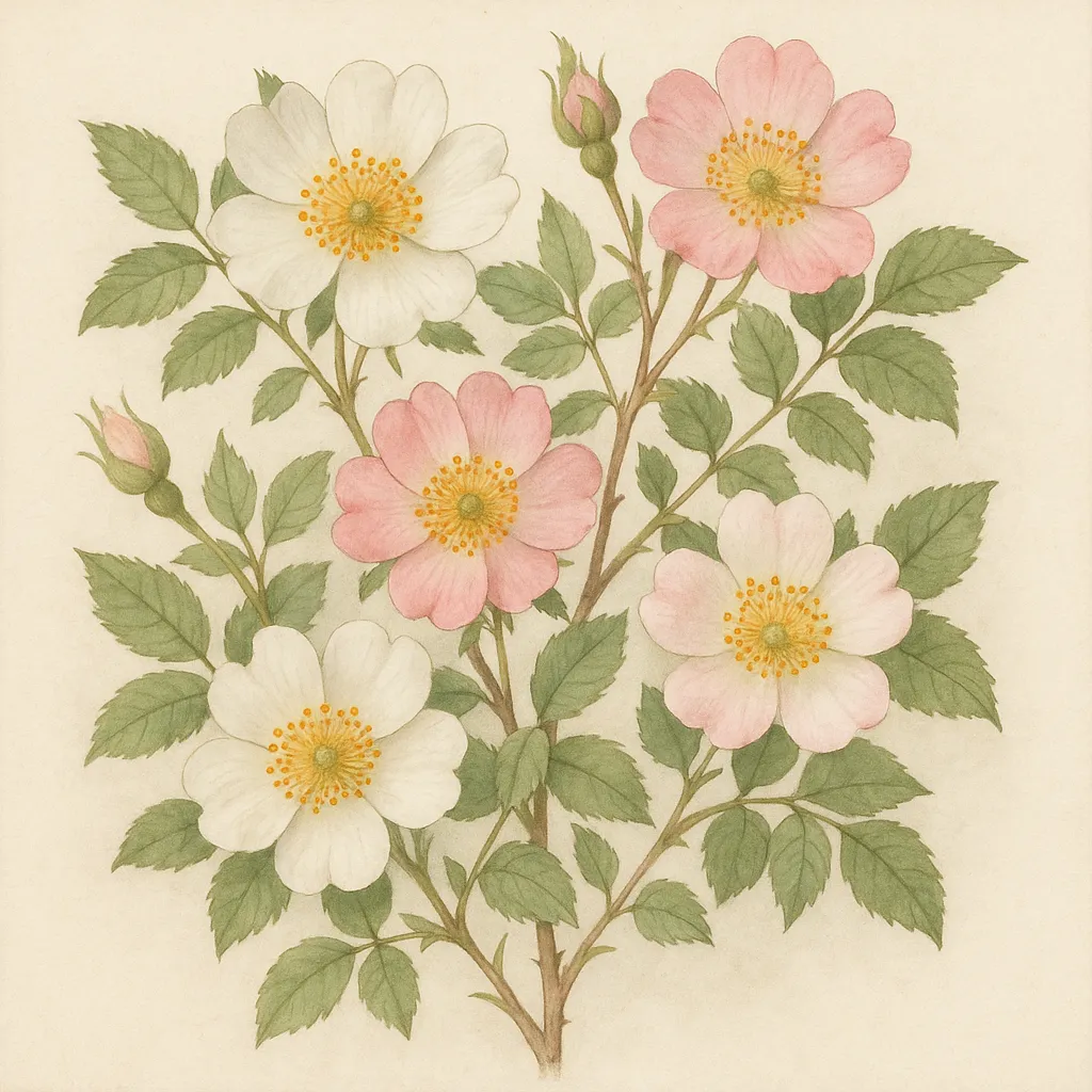 들장미 일러스트 2