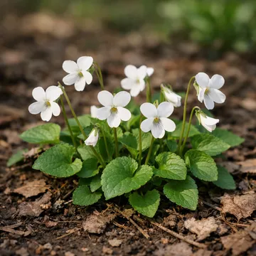 White Violet (Viola patrinii)